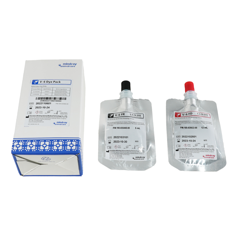 Комплект красителей Mindray V-6 Dye Pack для Mindray BC-60 R Vet