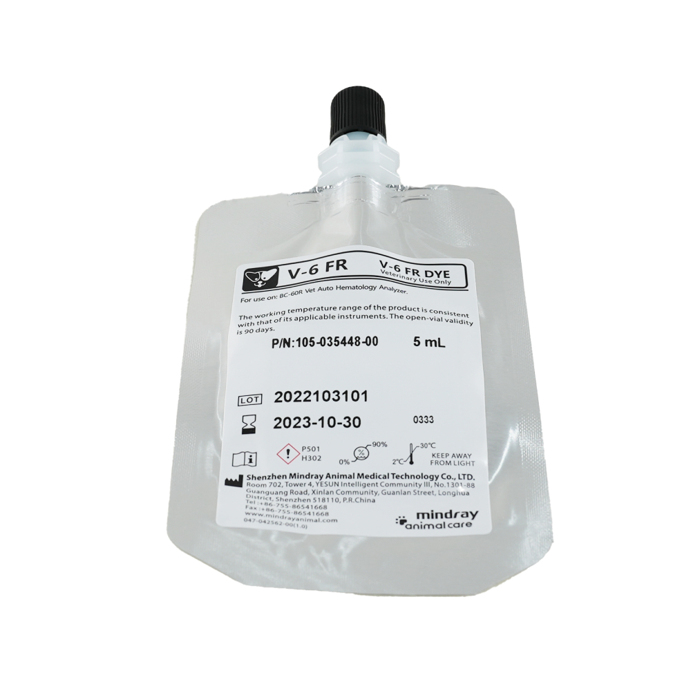 Комплект красителей Mindray V-6 Dye Pack для Mindray BC-60 R Vet