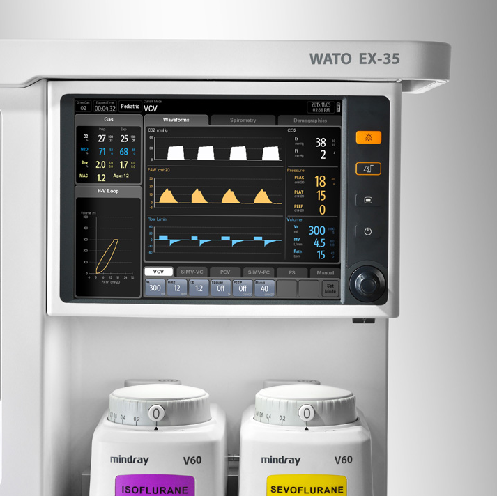 Mindray WATO EX-35 VetВетеринарный наркозно-дыхательный аппарат